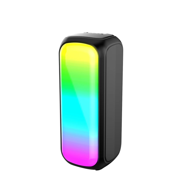 Microphone Speaker HiFi Dual 4-inch RGB Lights DIY Colors FM Function DIY Custom Color TWS Connection Portable Wireless Speaker