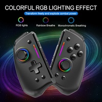 LinYuvo United Travel pour Joy-Con pour manette KS42, bande lumineuse RVB colorée, manettes sans fil gauche et droite