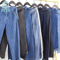Super promotion : Jeans larges d'occasion en gros, pantalons baggy en denim de seconde main de haute qualité pour femmes, style streetwear ample, vêtements usagés en gros