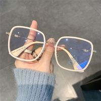 Monture de lunettes en acétate givrée ultra légère personnalisée, anti-lumière bleue, pour étudiants, lunettes optiques