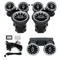 Kit de ventilation d'air à turbine avec éclairage ambiant LED 64 couleurs pour Mercedes-Benz Classe E W213 2016-2023