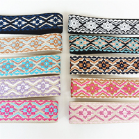 Sangles en toile à bandes de fleurs de 5 cm de large, sac à bandoulière de remplacement réglables, sac à main en tissu, chaîne pour sac à main