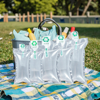 Sac de rétrécissement transparent imprimé personnalisé de Popsicle de crème glacée pour le lait et d'autres produits liquides faits de plastique de PE