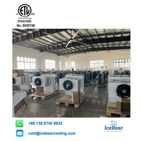 Ice Bear Freezer pendingin komersial hemat energi, sistem pendingin terpasang di samping-suhu 22-10