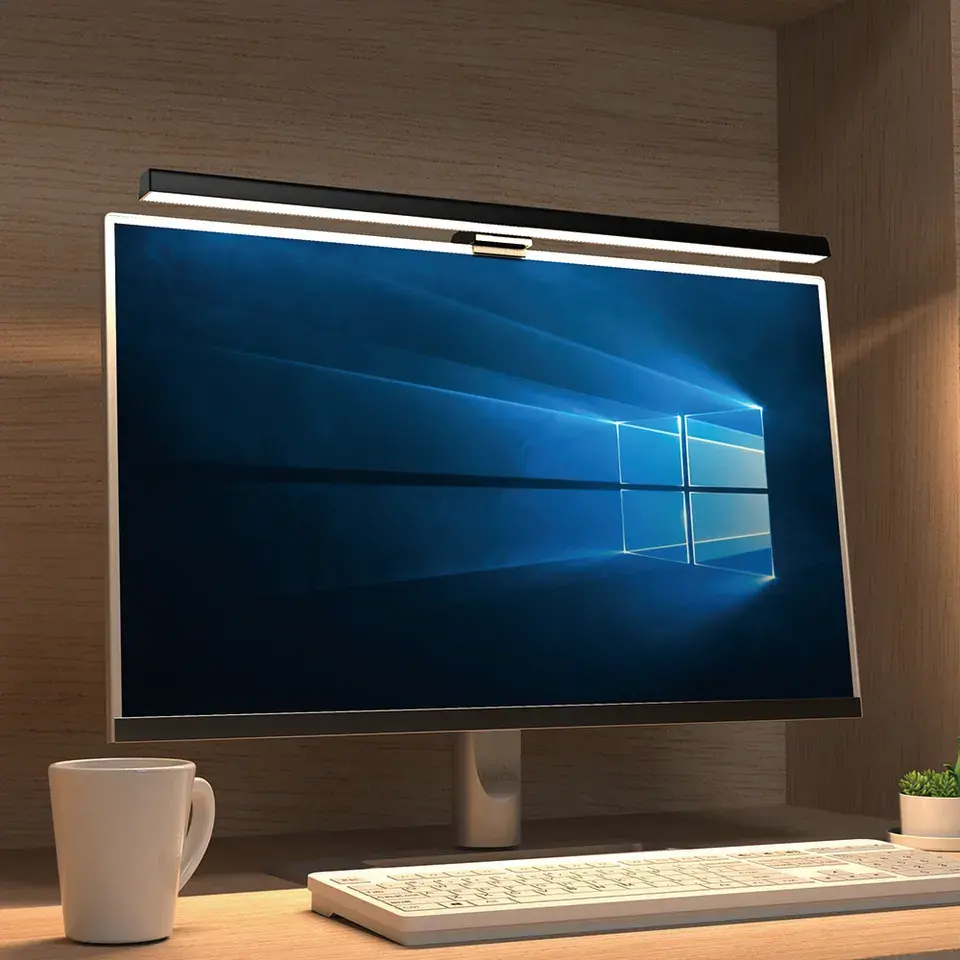 Akıllı USB bilgisayar ekranı masa lambası göz bakımı ekran Bar lambası Screenbar asılı ışık Led dizüstü bilgisayar masası lambası