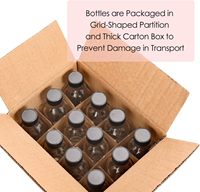 2025 Offre Spéciale 12 Pack 2oz 60ml Mini bouteilles essentielles ou décoratives de voyage pour Potion Juice Wellness Ginger Shots Whisky