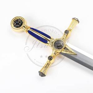 ดาบของเล่นฟรีเมสัน MS Golden Freemason ทำจากโลหะผสมสังกะสี ยาว 115 ซม. สำหรับเด็กอายุ 8-13 ปี - Product Image 4