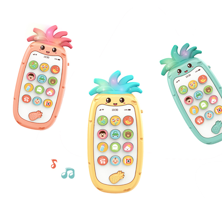 Форма ананаса для маленьких игрушки Прорезыватели для зубов детские музыкальные