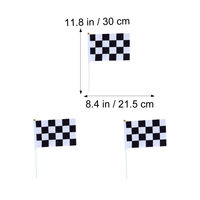 Drapeaux à main personnalisés avec logo, mini drapeau à carreaux, drapeau de course automobile, parfait pour les événements sportifs, les promotions, les souvenirs