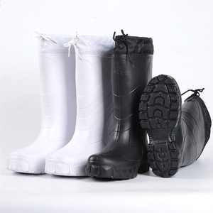 Vente en gros <span class=keywords><strong>de</strong></span> bottes <span class=keywords><strong>de</strong></span> pluie galochas légères pour garder au chaud bottes <span class=keywords><strong>de</strong></span> pluie épaisses antidérapantes imperméables pour le ski et <span class=keywords><strong>la</strong></span> pêche - Product Image 5