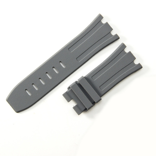 Luxury High Quality Soft FKM Rubber Watchbands Replacement Silicone Watch Strap for Smartwatch AP Watch 15703 15710 26703 28mm