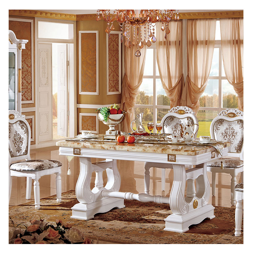 Столовый стол современный черный и белый langfang набор мебели для столовой современный стол 6 стульев