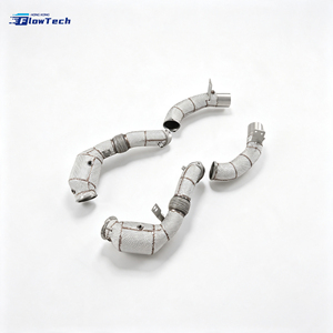 ท่อดาวน์ไปป์ประสิทธิภาพสูงสำหรับ BMW M850i G14 G15 G16 N63 4.4T V8 Twin Turbo ผลิตจากสแตนเลส 304 แบบยึดติดโดยตรง - Product Image 1