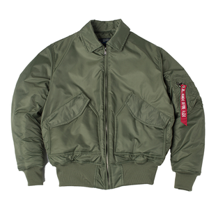 OEM Custom CWU 45P Stand Collar Winter Waterproof Windproof Casual Loose Fit Ribbons Plain Dyed Pilot <b>Flight</b> MA2 Bomber <b>Jacket</b> - Product Image 1