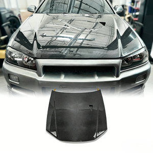 ฝากระโปรงคาร์บอนไฟเบอร์มีช่องระบายอากาศสำหรับ Nissan Skyline R34 GTR - Product Image 4