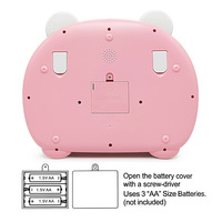 Máquina de aprendizaje de educación temprana para niños con pantalla LED en inglés de dibujos animados tableta Azul rosa para juguete infantil