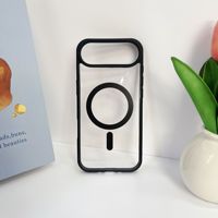 Coque de téléphone portable magnétique antichoc en TPU+PC à couverture intégrale de luxe Fashion Macron pour iPhone 12 13 14 15 16 17 Pro Max Air