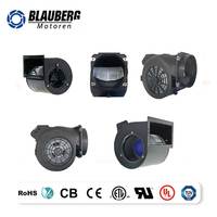 Ventilateur extracteur centrifuge industriel Blauberg 160 mm à pales arrière, sans balais, pour CVC, 230 V, pour air chaud