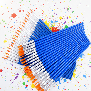 Juego de Pinceles de Arte con Logotipo Personalizado, Pinceles Redondos con Punta Puntiaguda, Pinceles de Pelo de Nailon para Artistas - Product Image 1