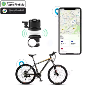 Sonnette de vélo T01 <span class=keywords><strong>avec</strong></span> GPS, dispositif anti-perte portable en plastique, positionnement par application, compatible iPhone, sans frais d'<span class=keywords><strong>abonnement</strong></span> - Product Image 1