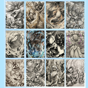 JR Offre Spéciale – Collection d'Autocollants Artistiques Rares Pokémon Dessinés à la Main, Style <span class=keywords><strong>Manga</strong></span>, pour Classeur, Jeux de Cartes Mega Dream - Product Image 4