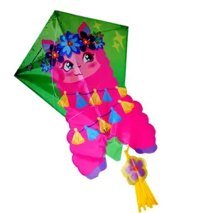 China factory Good quality easy flying cute goat animal promotional Gifts diamond kite for kids