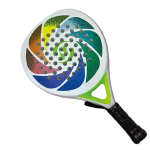 Top Ranked Kwaliteit Oem Fabriek Direct Custom Merk Koolstofvezel 3K/12K/18K Padel Racket Tennis Racket Met Cover