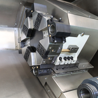 TCK46A Torno de cama inclinada CNC de riel lineal con control GSK 350mm Longitud máxima de la pieza de trabajo multifuncional