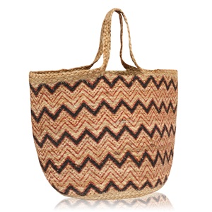 กระเป๋าสะพายไหล่แฟชั่นโบฮีเมียนจากผ้าปอกระเจาแบบรักษ์โลก ปี 2026  ทันสมัย ใช้ซ้ำได้ ทนทาน เหมาะสำหรับเดินทางและไปชายหาด  รับสกรีนโลโก้ตามสั่ง - Product Image 3