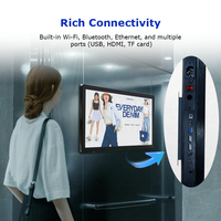 Kiosque d'affichage numérique d'intérieur, petite taille, écran publicitaire interactif intelligent, 21,5 pouces, avec télécommande Wifi, carte Android