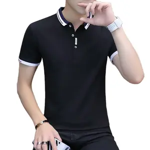 Toptan sıcak satış özelleştirilmiş erkek % 100% pamuklu tişört düz gömlek kısa kollu Polo GÖMLEK erkekler için