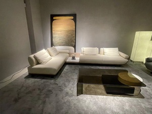 Phòng khách hiện đại bàn Cà Phê Đá Cẩm Thạch Tự nhiên Hình chữ nhật sang trọng Kính hàng đầu Bàn cà phê - Product Image 3