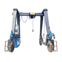 Grue portique sur pneus en caoutchouc de 50 tonnes pour entrepôt de conteneurs, grue RTG de 30 tonnes, grue portique mobile sur pneus pour conteneurs à vendre