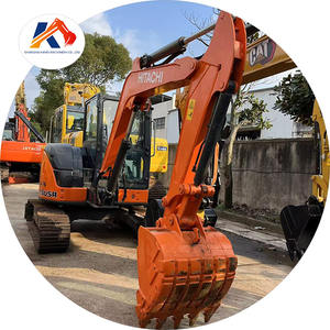 Mini-excavatrice d'occasion Hitachi ZX55 ZX60 ZX70 avec chenilles en caoutchouc à vendre, Hitachi Zx55USR-5A d'occasion - Product Image 1