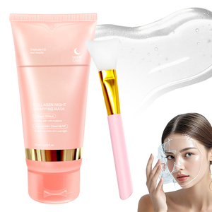 0728 Masque Peel-Off au Collagène Coréen pour le Visage, Soin Anti-Rides, Raffermissant et Éclaircissant avec Brosse - Product Image 1