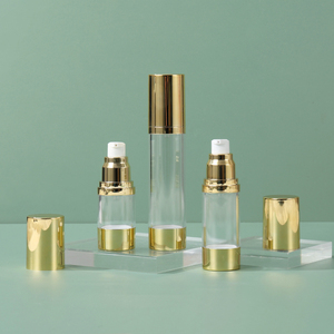 บรรจุภัณฑ์เครื่องสำอางแบบสุญญากาศ ขนาด 15 มล. 30 มล. 50 มล. สีทอง สีเงิน สีเงิน UV สำหรับโลชั่น เซรั่ม แบบปั๊มสุญญากาศ - Product Image 6