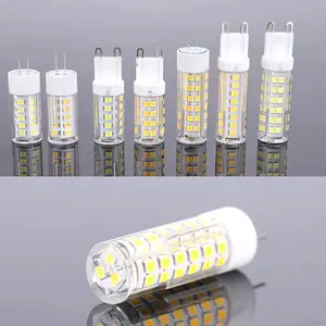 G9 Led ampul kısılabilir halojen eşdeğer avizeler için titreşimsiz avize 5W 6W 7W 9W 12W 12V 110V 220V 85-265V ampul ışık