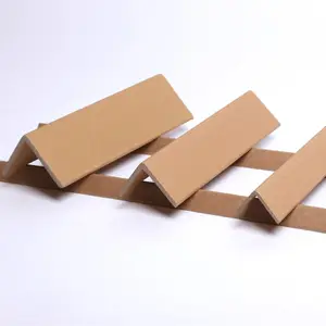 L/V Shaped Kraft Paper Cardboard V-Board Pallet Carton Edge Guard Board Angle Corner Protector For Furniture Logistics Packaging