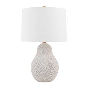 European Traditional Design Old White Ceramic Table Lamp Porcelain for Hotel Guestroom Office Hotel Lobby Home Lighting <b>Battery</b> - Product Image 5