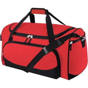 Bolsa de deporte Uarition Gym Duffle Bag de 50L, bolsa de lona grande roja para mujer, para deportes, entrenamiento, viajes, duradera, resistente, con correa ajustable - Product Image 1