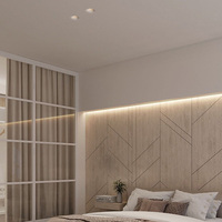 Ensemble de luminaires encastrés pour plafond de salle de bain Aisilan, anti-éblouissement, éclairage COB, rond, carré, LED encastré, plâtre, gypse, downlight