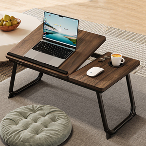 Foldable <strong>Computer</strong> <strong>Desk</strong> | Height <strong>Adjustable</strong> Bedroom Simple <strong>Desk</strong> | Portable <strong>Computer</strong> <strong>Desk</strong> with Cup Holder - Product Image 3