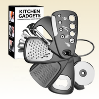 6 In 1 Fruit Groentegereedschap Kaasrasp Flesopener Dunschiller Pizzasnijder Knoflook Gember Kruid Stripper Keuken Gadgets Set