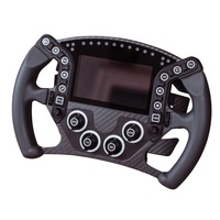 Fibre de carbone Sim jeu de voiture de course volant plaque manette de vitesse kit de bricolage poignées surmoulées en caoutchouc de Silicone pour
