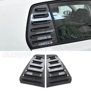 Cubierta Decorativa para Ventana Trasera de Coche, Aspecto Negro Brillante/Carbono, para Volkswagen Golf 6 MK6 2008-2012 - Product Image 1