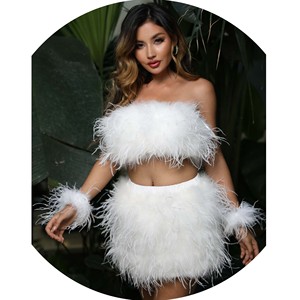<span class=keywords><strong>Chaleco</strong></span> de <span class=keywords><strong>plumas</strong></span> de avestruz al por mayor de alta calidad Top de <span class=keywords><strong>plumas</strong></span> de avestruz para <span class=keywords><strong>mujer</strong></span> - Product Image 1
