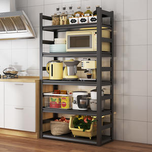 Estante de Almacenamiento de Cocina de Acero al Carbono de 5 Niveles, Estante Multifuncional para Horno de Microondas, Organizador Doméstico, Aparador - Product Image 1