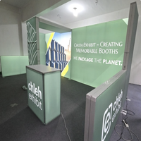 Stand d'exposition modulaire 20x20 pieds avec cadre en aluminium SEG et arches à angle droit pour la SEMA Show