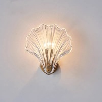 Luz de noche para dormitorio interior, diseño de lujo, fondo decorativo para sala de estar, lámpara de pared de cristal LED moderna, luz de pared para pasillo