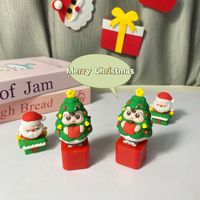 Porte-clés rechargeable personnalisé avec son d'anime, clavier, sapin de Noël, dessin animé mignon, en plastique, avec bouton de clavier anti-stress